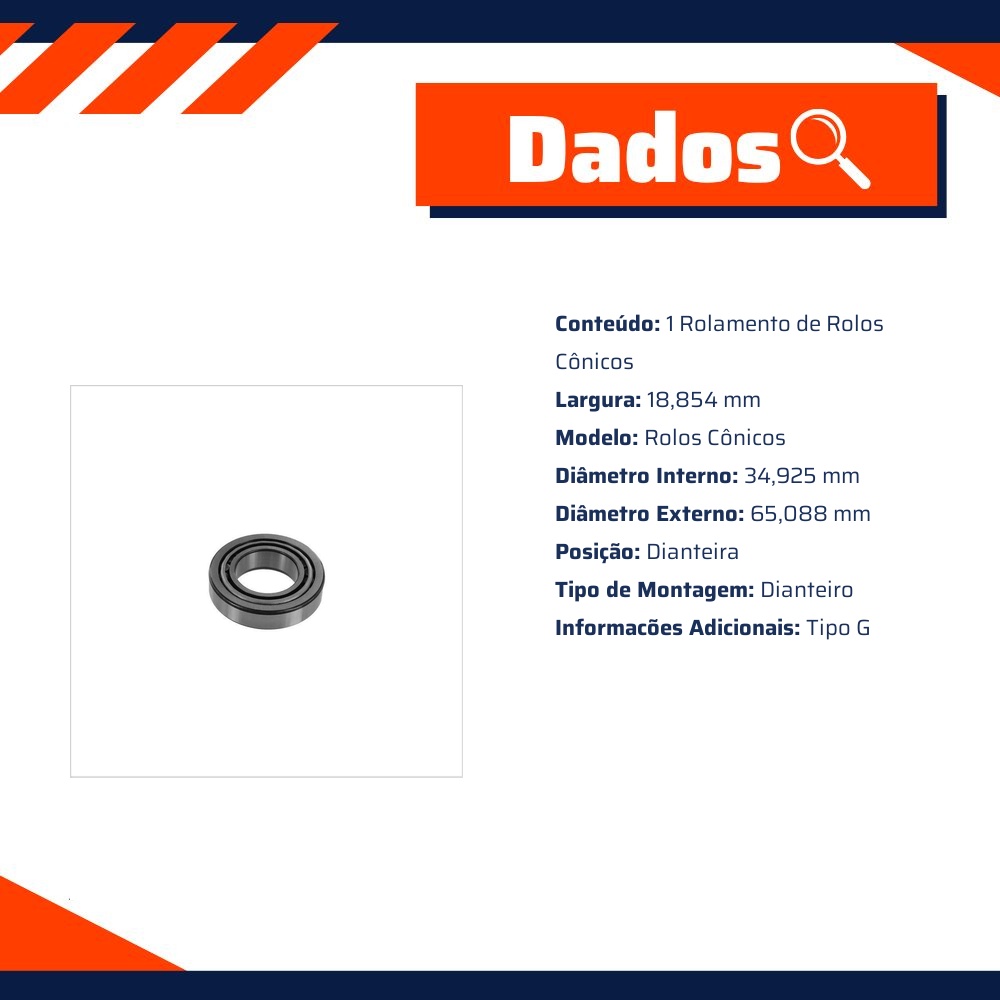 Rolamento de Rolos Cônicos - SKF - LM 48548/510/Q