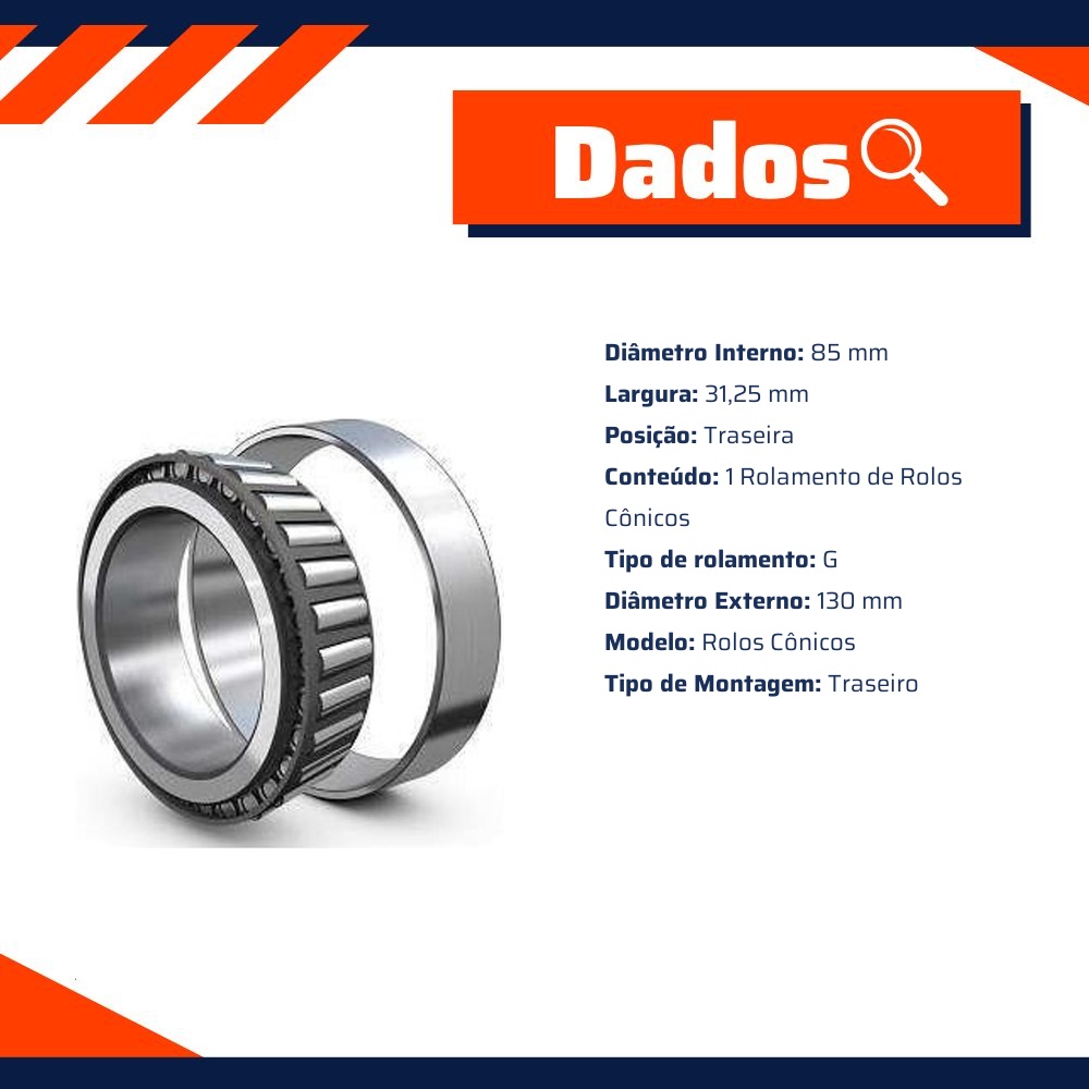 Rolamento de Rolos Cônicos - SKF - JM 716649/610 A