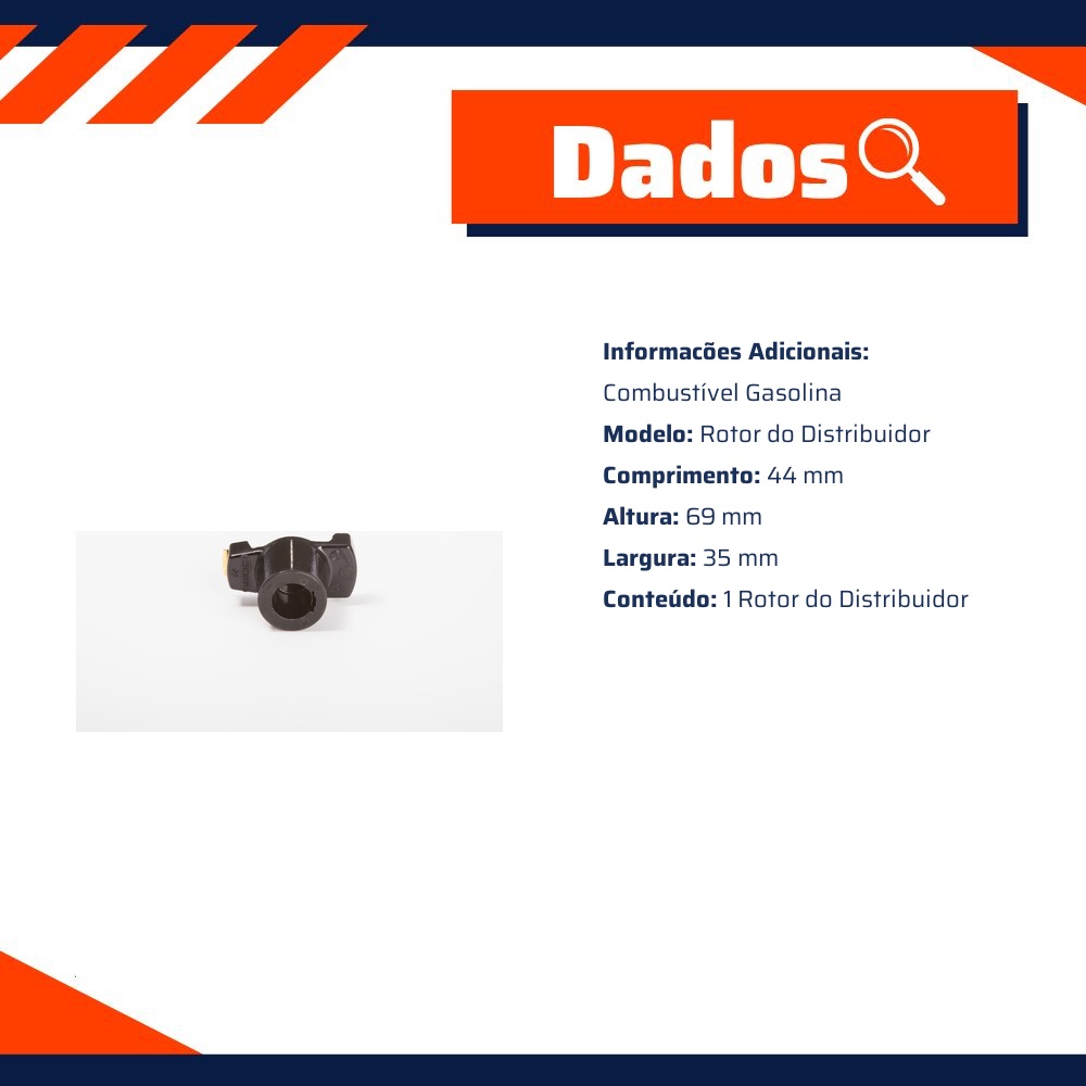 Rotor do Distribuidor para Volkswagen Quantum e Santana - Bosch - 9 231 081 712