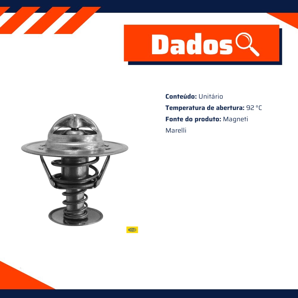 Válvula Termostática para Chevrolet Blazer e S10 - Magneti Marelli - MMVT309.92K