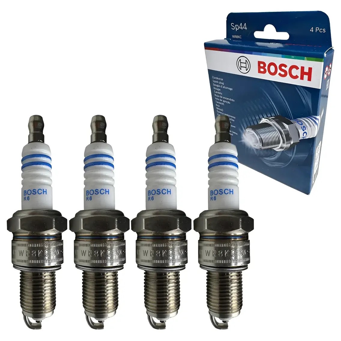 Kit 4 Vela de Ignição - Bosch - F 000 KE0 P44