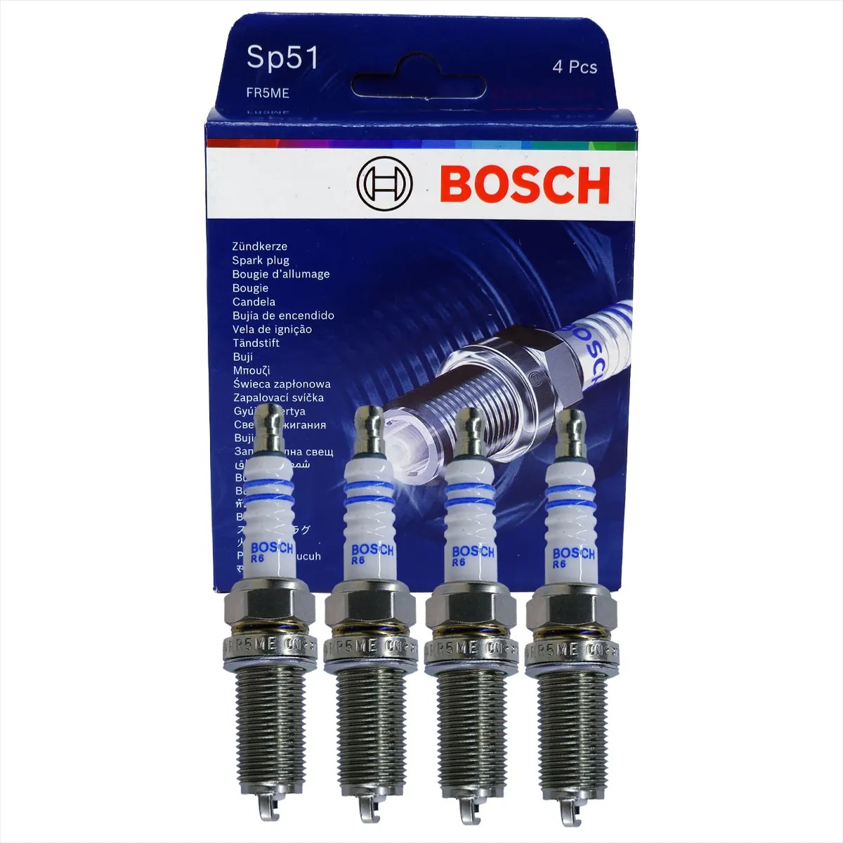 Kit 4 Vela de Ignição - Bosch - F 000 KE0 P51