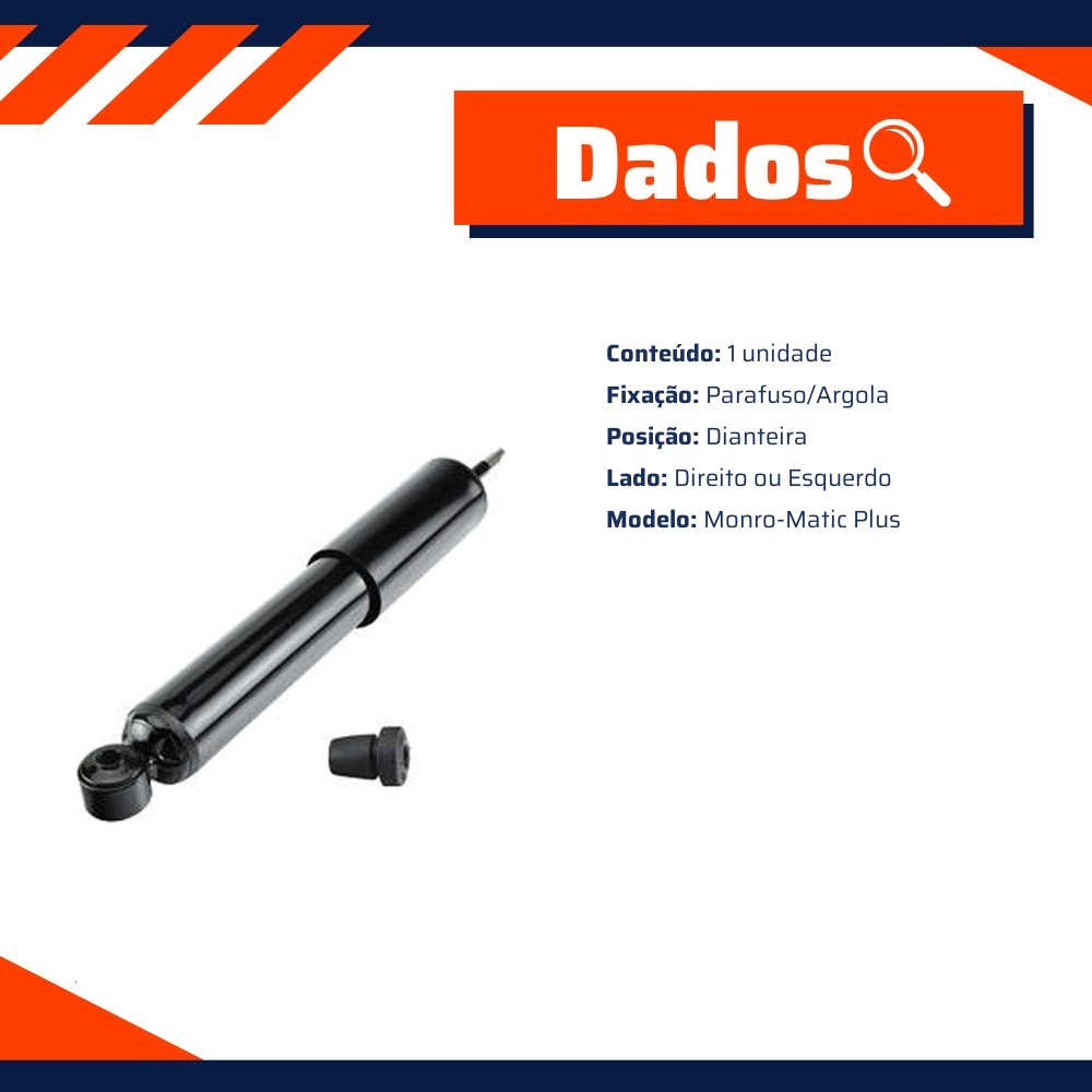 Amortecedor Dianteiro Direito ou Esquerdo da Suspensão para Ford F-1000 - Monroe - 334303MM
