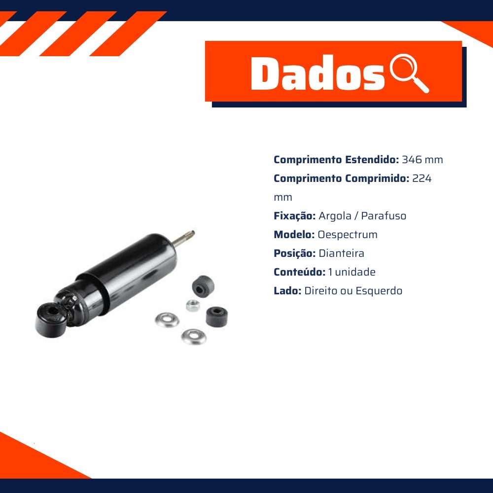 Amortecedor Dianteiro Direito ou Esquerdo da Suspensão para Mitsubishi L200 - Monroe - 379153SP