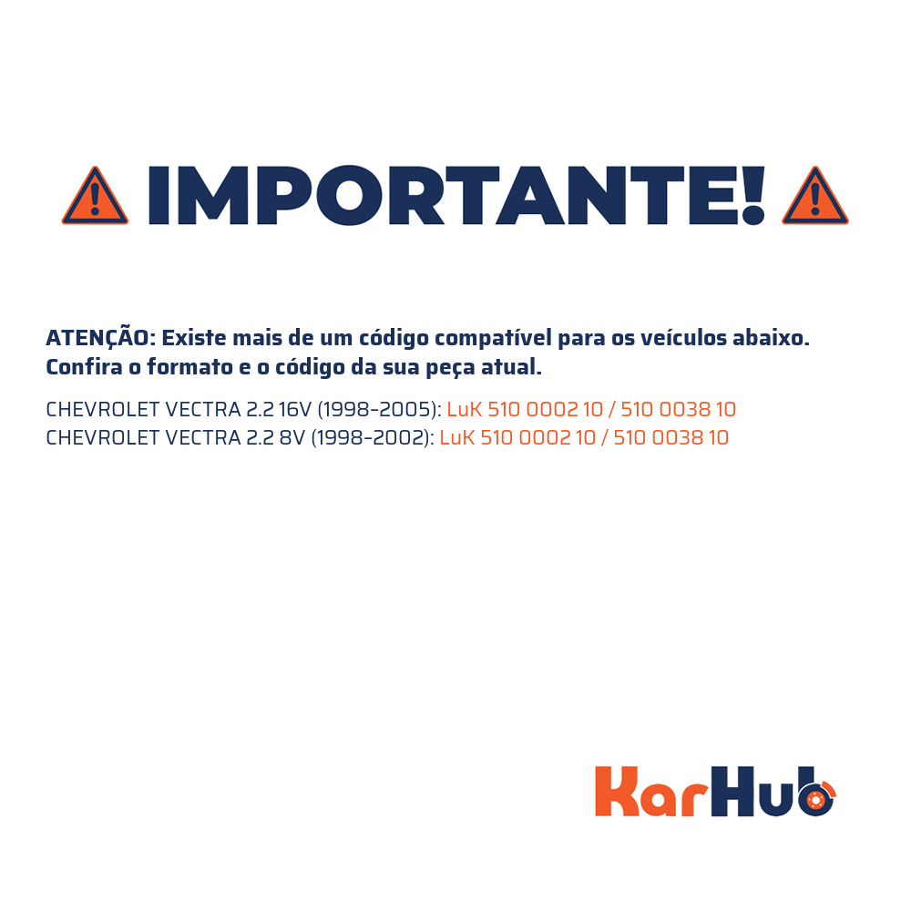 Atuador de Embreagem para Chevrolet Vectra - LuK - 510 0002 10