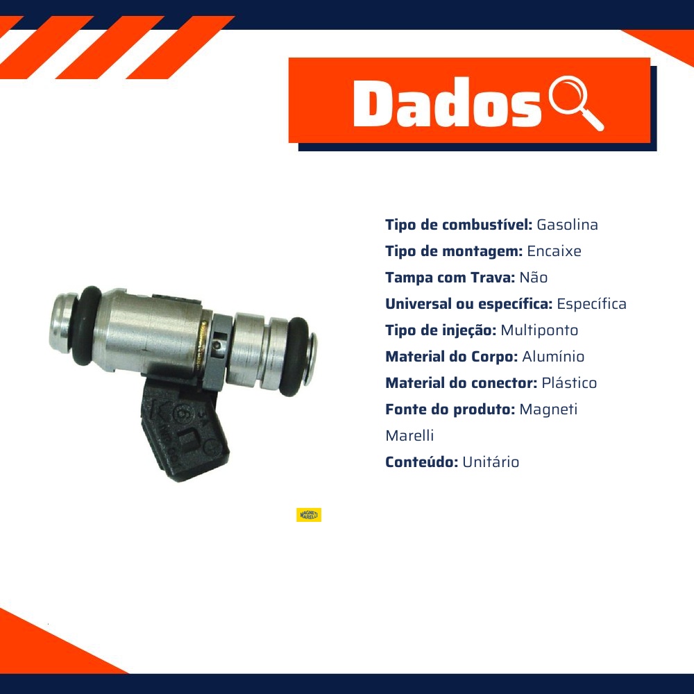 Injetor De Combustível - Magneti Marelli - 50101102RI