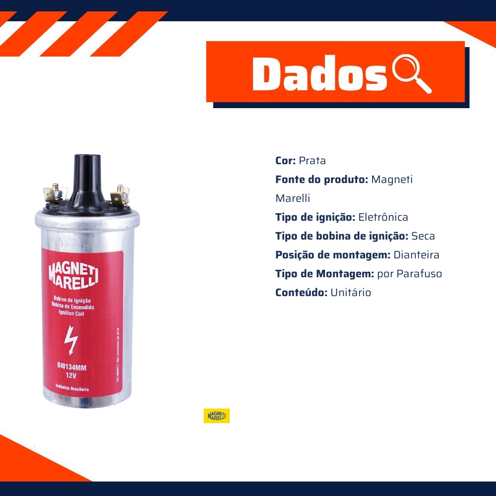 Bobina De Ignição - Magneti Marelli - BI0134MM