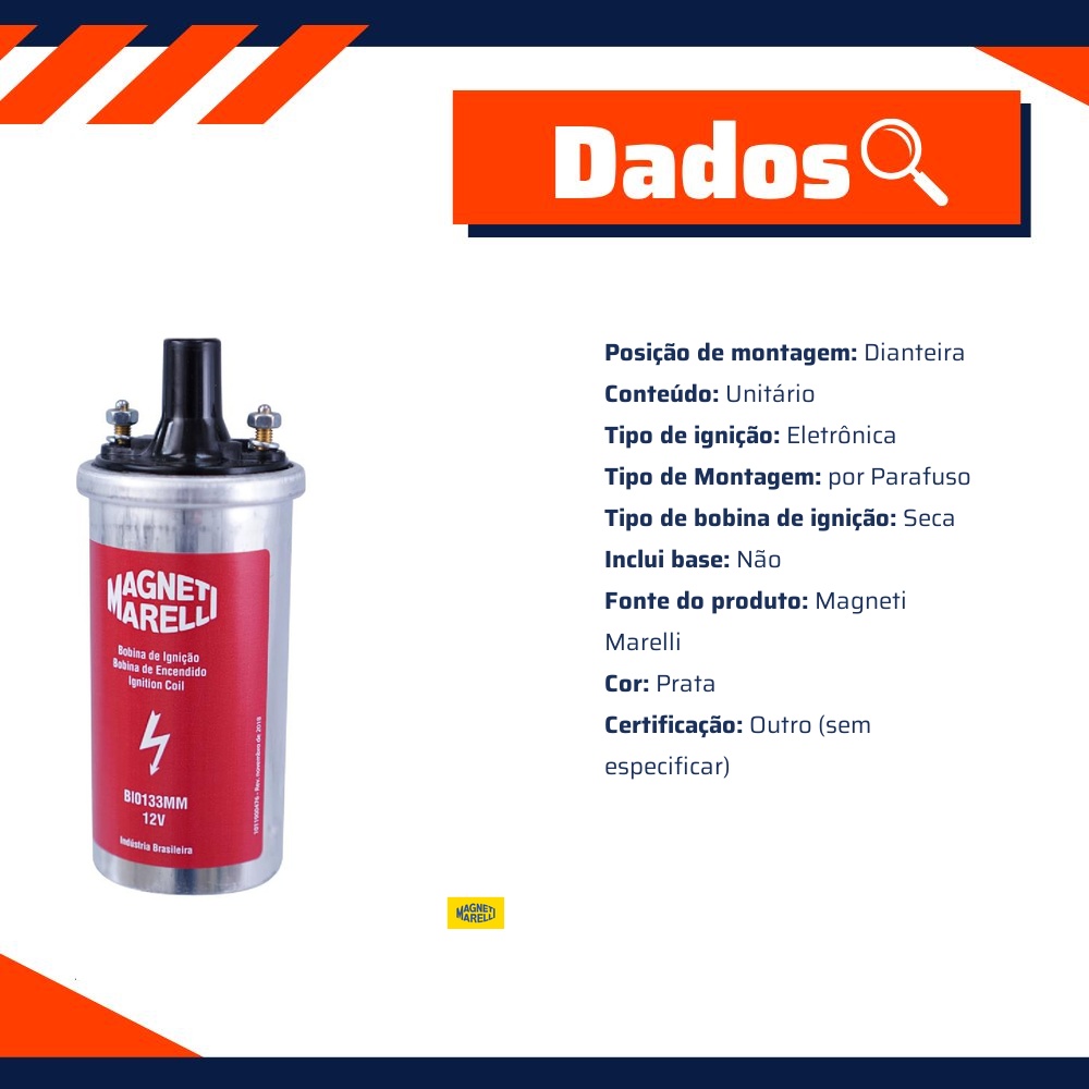 Bobina De Ignição - Magneti Marelli - BI0133MM