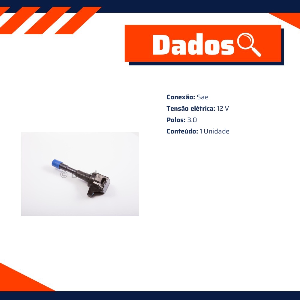 Bobina Ignição para Honda FIT - Bosch - 0 986 JG1 224