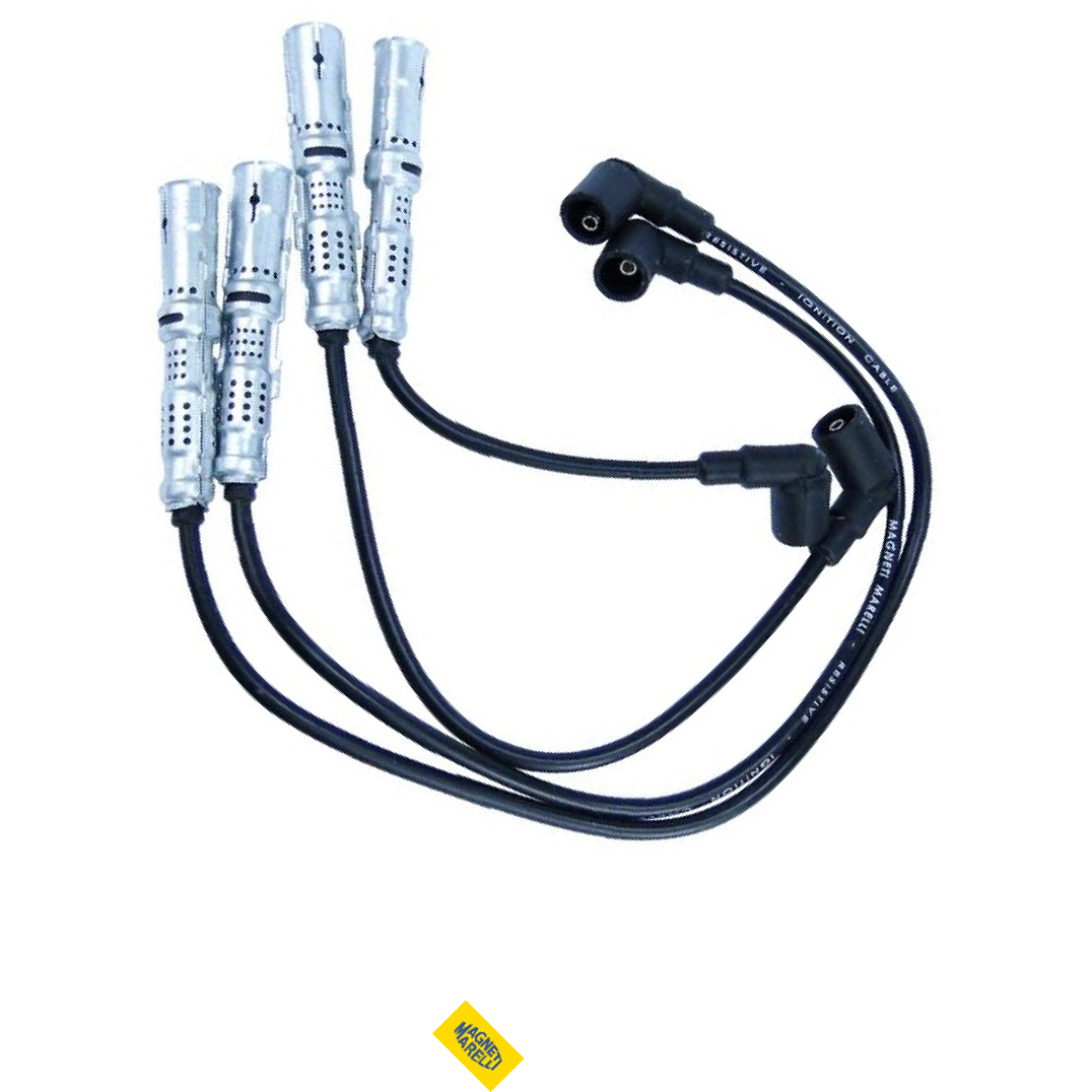 Jogo de Cabos de Vela para Audi A3 e Volkswagen Golf - Magneti Marelli - CVMV2802