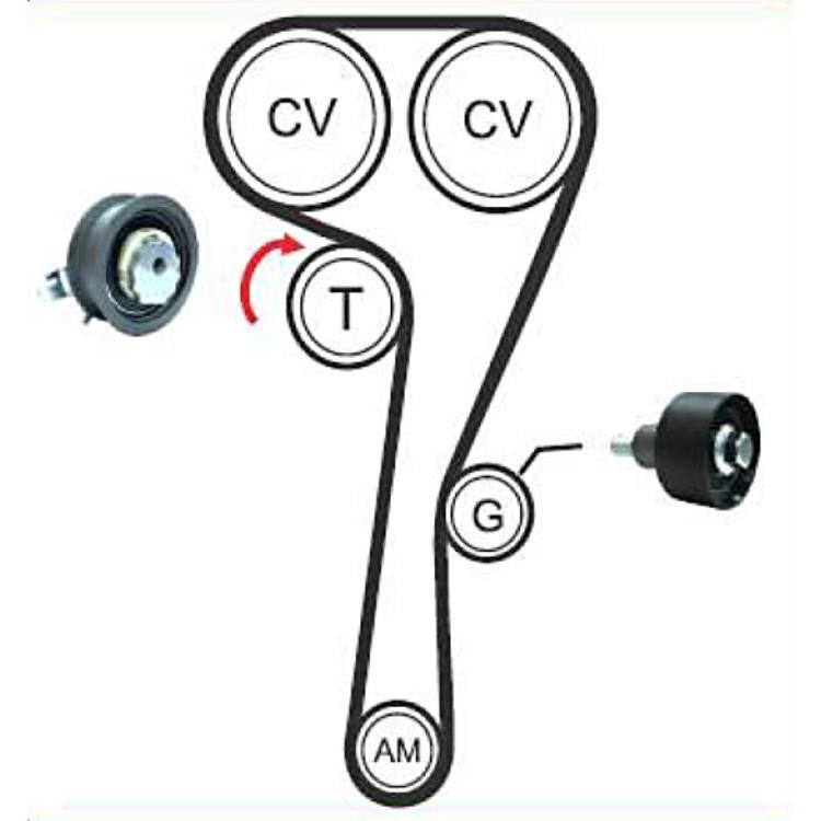 Kit Correia Dentada Sincronizadora - Magneti Marelli - KDMM9158