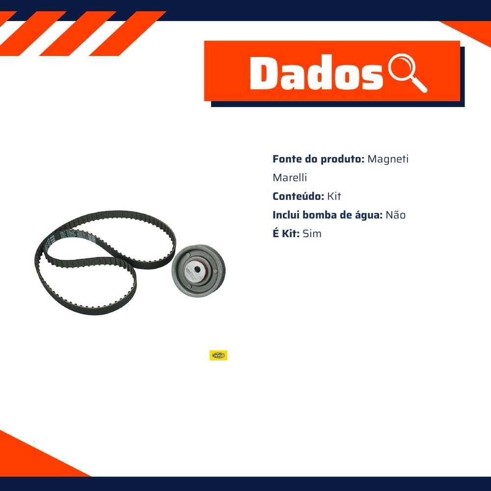 Kit Correia Dentada Sincronizadora - Magneti Marelli - KDMM9140A