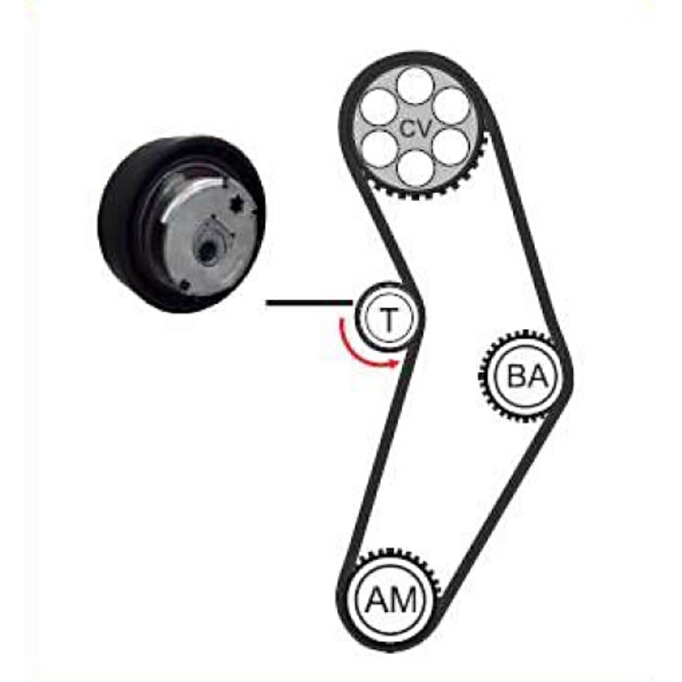 Kit Correia Dentada Sincronizadora - Magneti Marelli - KDMM9625