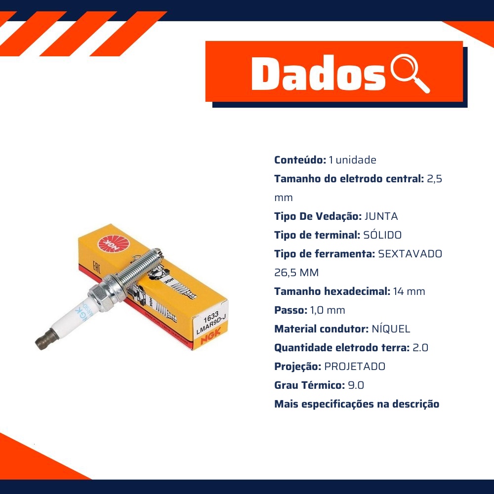 Vela de Ignição Multi Ground - NGK - LMAR9D-J