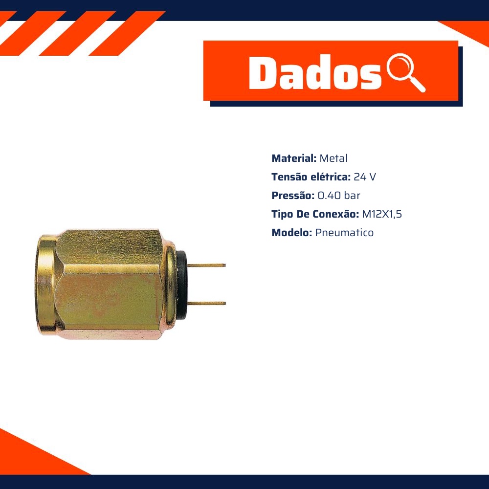 Interruptor Ar de Freio - 0.40 bar - 3-RHO - 5566