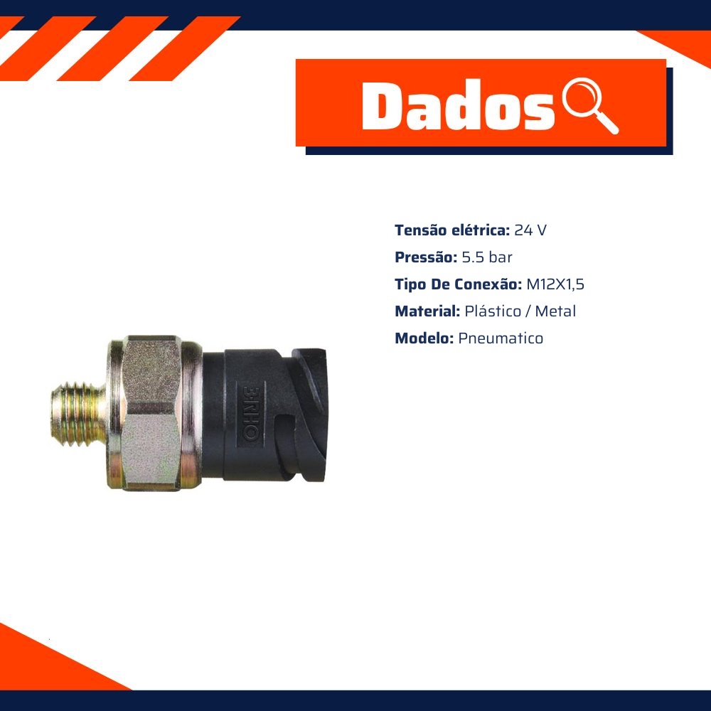 Interruptor Ar de Freio - 5.5 bar - 3-RHO - 5595