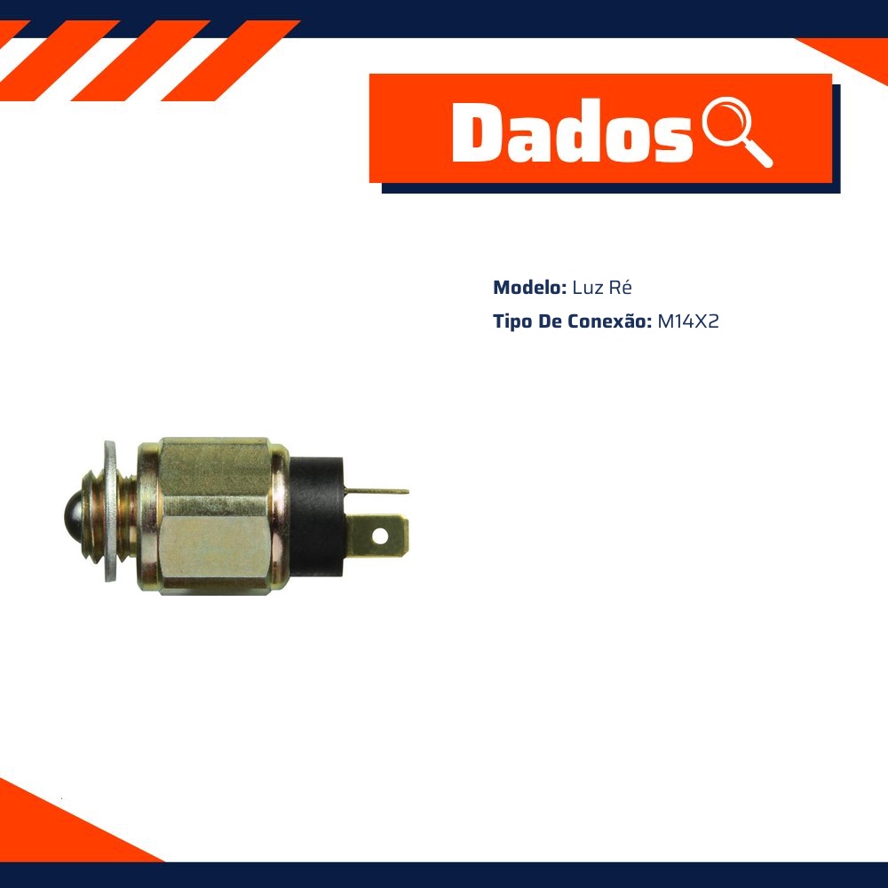 Interruptor da Luz da Ré - M14 x 2 - 3-RHO - 4468