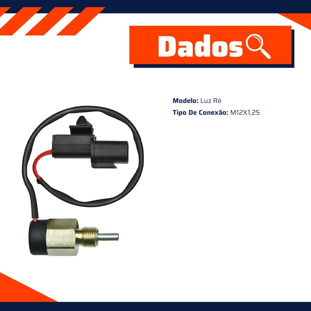 Interruptor da Luz da Ré M12 X 1.25 para Mitsubishi Pajero Tr4 - 3-RHO - 4486