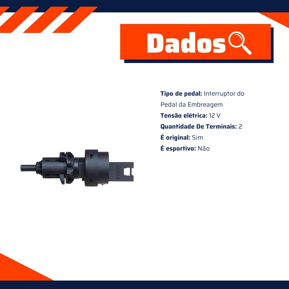 Interruptor de Embreagem para Fiat Fiorino e Uno - 3-RHO - 453