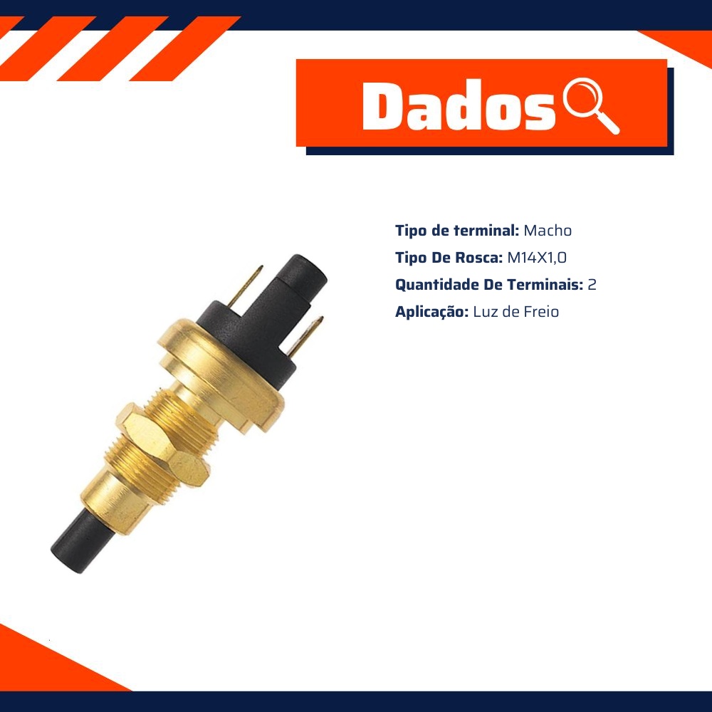 Interruptor de Luz de Freio - M14X1,0 - 3-RHO - 373