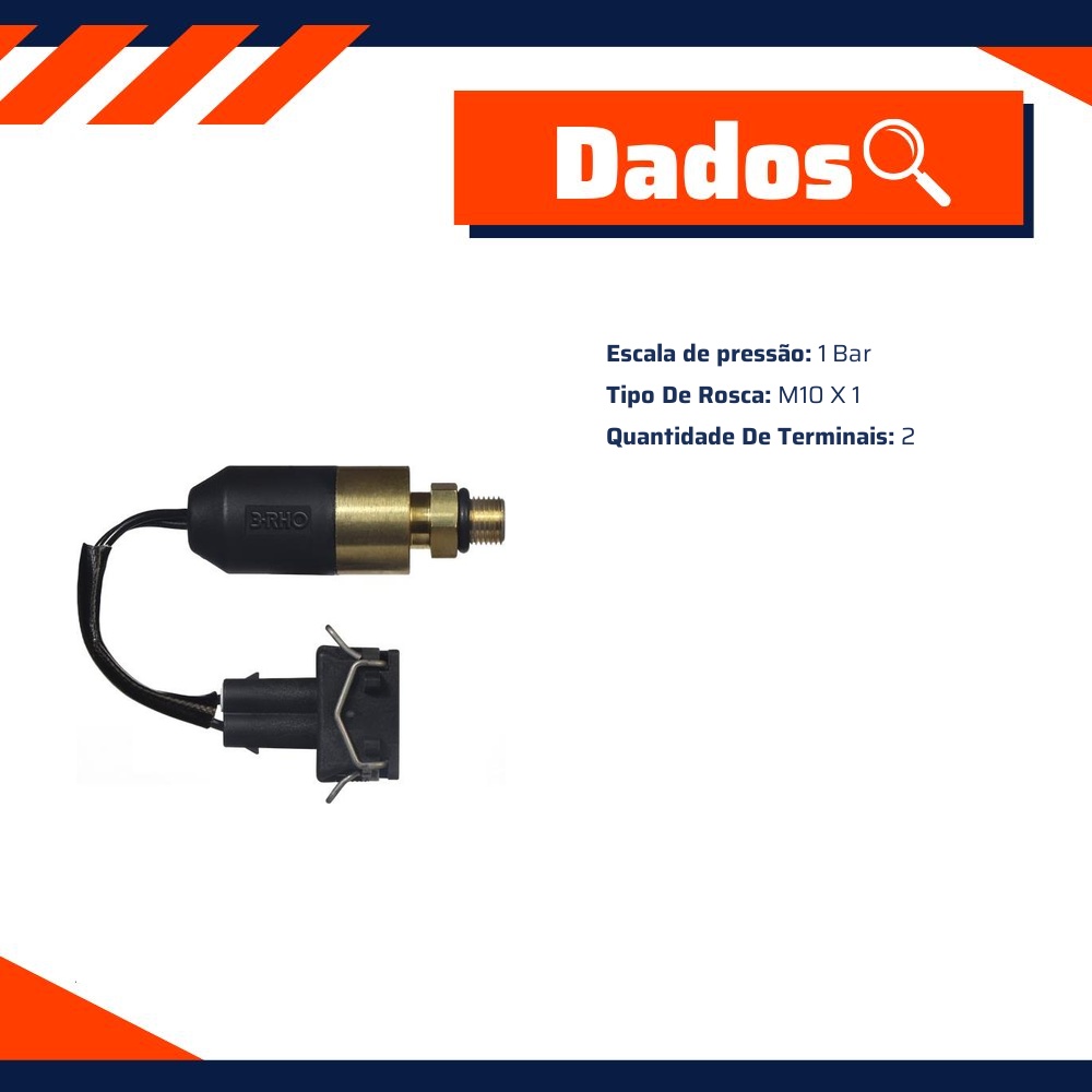 Interruptor de Pressão de Óleo - 1 Bar - 3-RHO - 3353