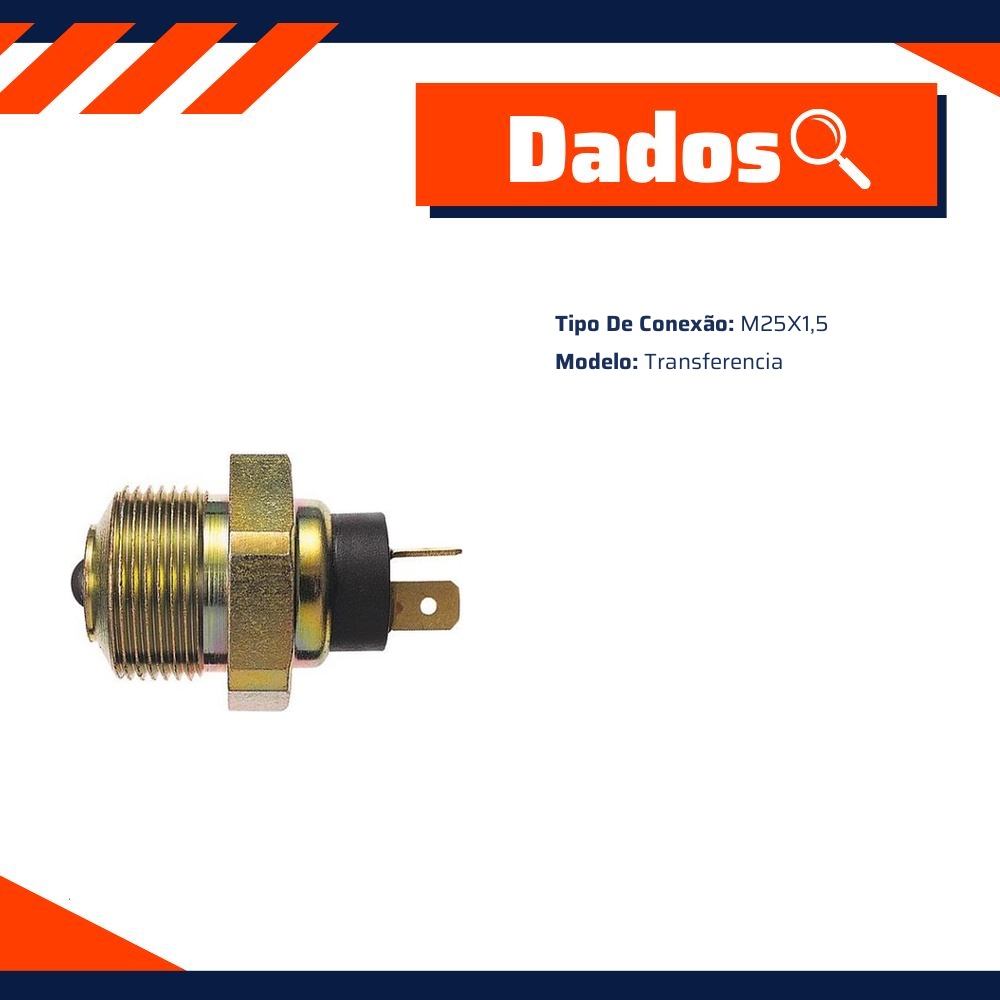 Interruptor de Transferência M25 X 1.5 para Toyota Bandeirante - 3-RHO - 6614