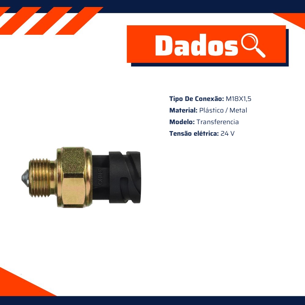 Interruptor de Transferência - M18 x 1.5 - 3-RHO - 6619