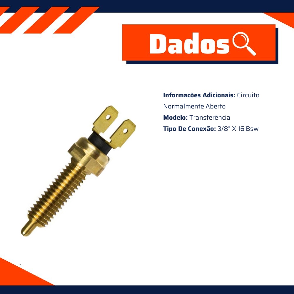 Interruptor de Transferência - 3/8" x 16 BSW - 3-RHO - 6630