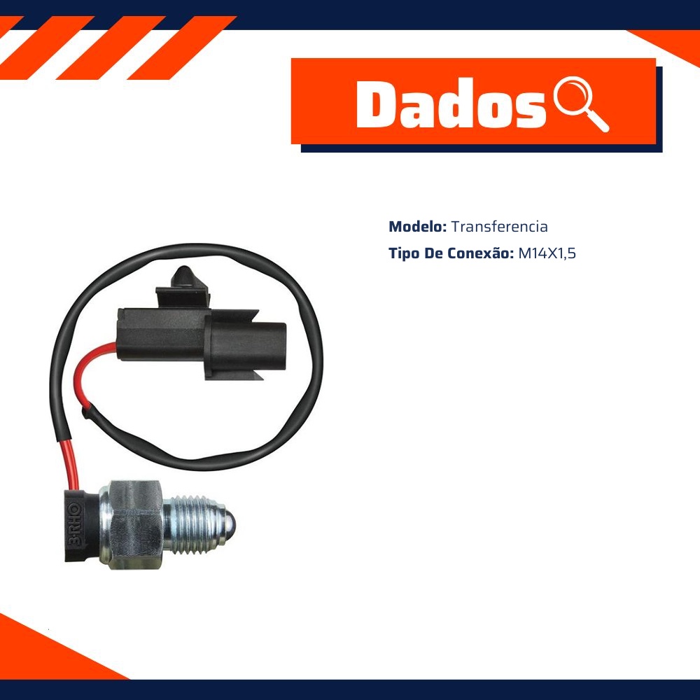 Interruptor de Transferência M14 X 1.5 para Mitsubishi L200 - 3-RHO - 6639