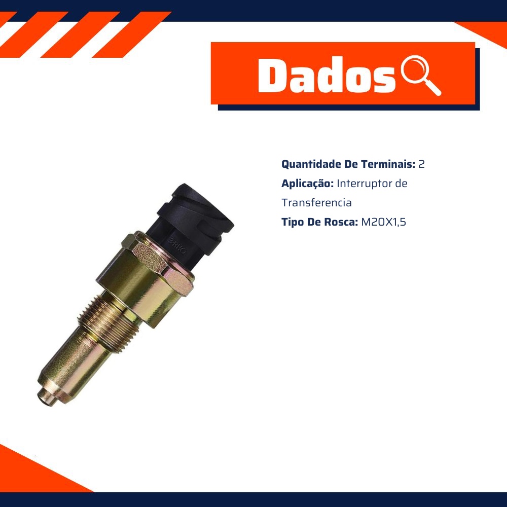 Interruptor de Transferência - M20X1,5 - 3-RHO - 6654