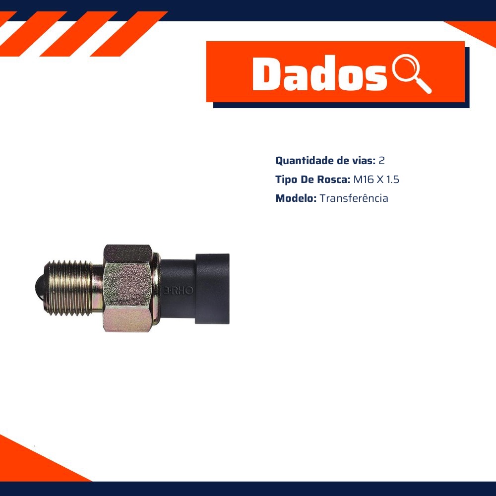 Interruptor de Transferência - M16 X 1.5 - 3-RHO - 6655