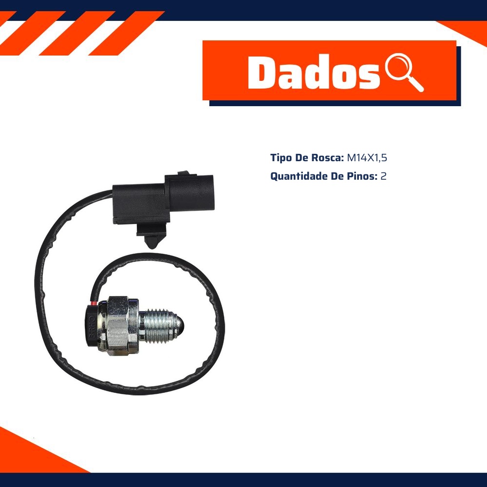 Interruptor de Transferência M14X1,5 para Mitsubishi Pajero Tr4 - 3-RHO - 6656