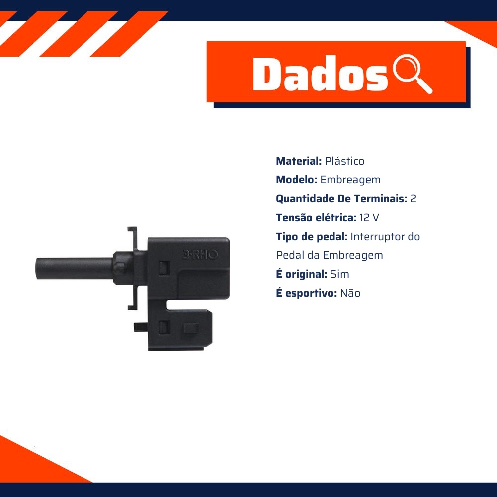 Interruptor do Pedal da Embreagem - 3-RHO - 336