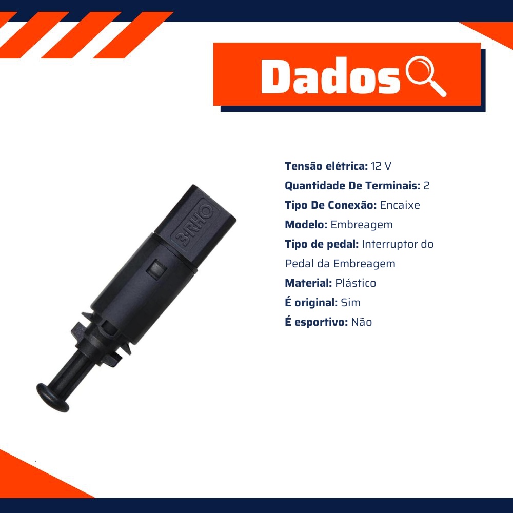 Interruptor do Pedal da Embreagem - 3-RHO - 442