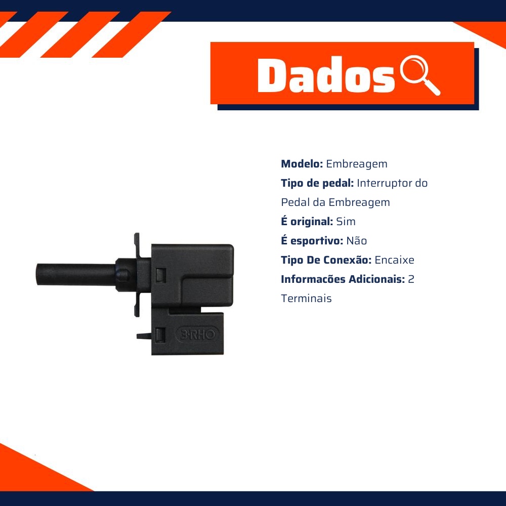 Interruptor do Pedal da Embreagem - 3-RHO - 445