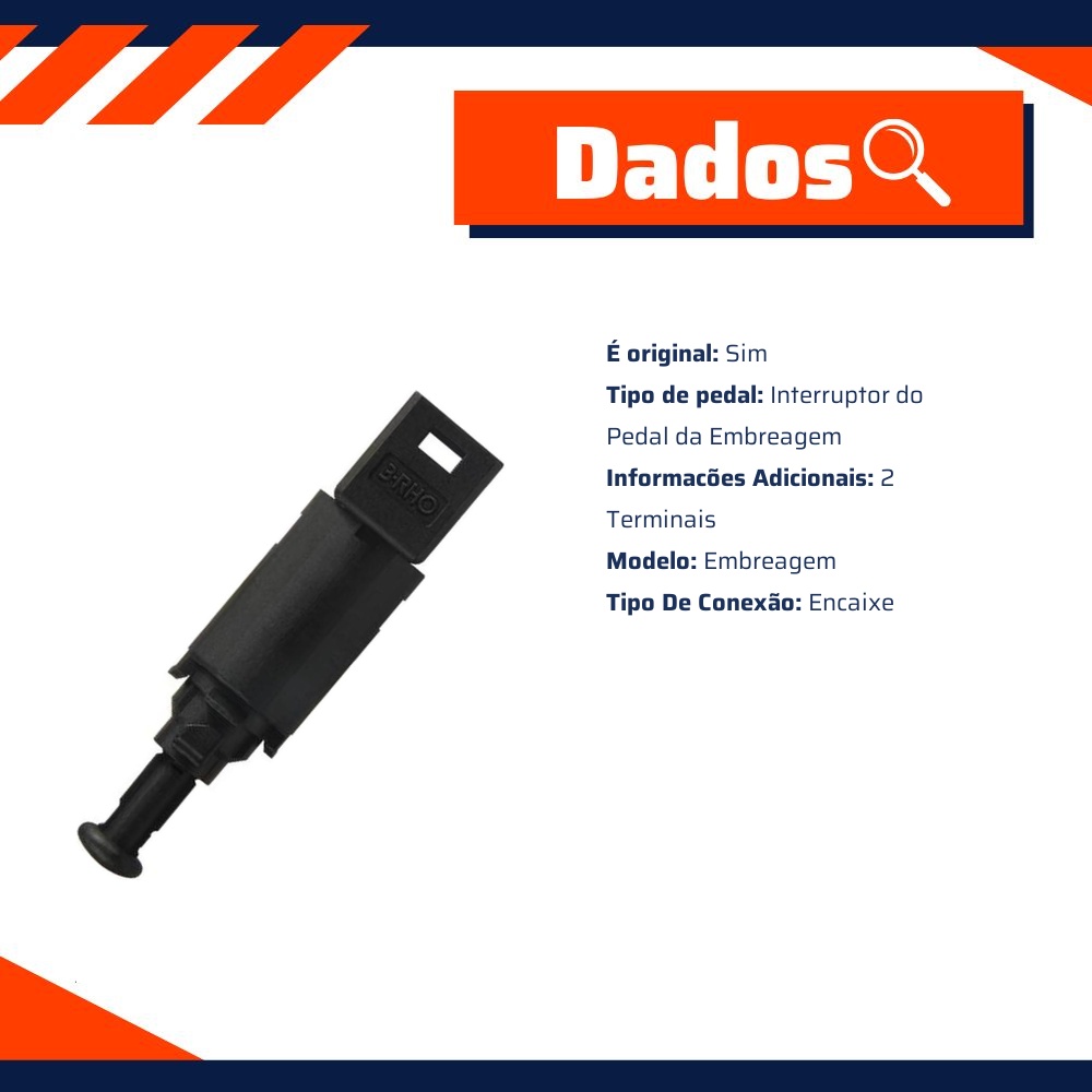 Interruptor do Pedal da Embreagem para Renault Master - 3-RHO - 446
