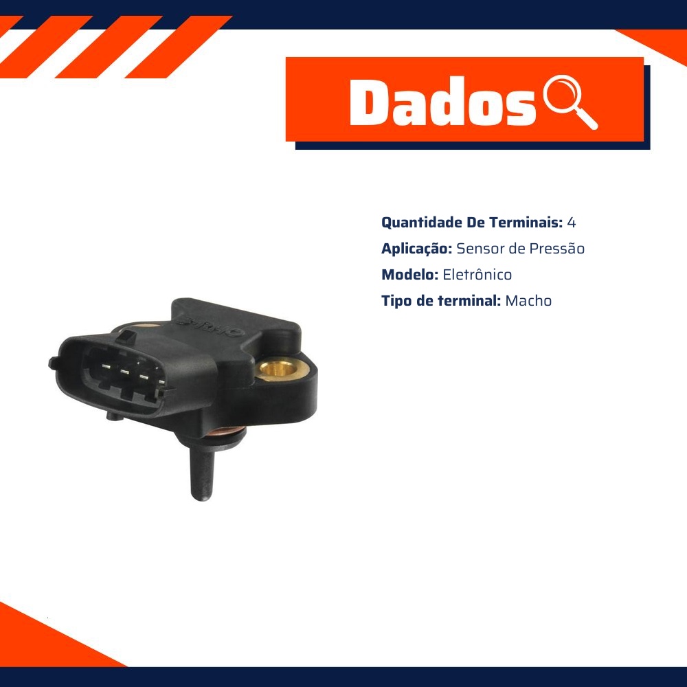 Sensor Eletrônico de Pressão do Óleo - 3-RHO - 7732