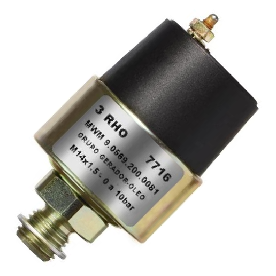 Sensor Mecânico de Pressão - 0 a 10 Bar - 3-RHO - 7716
