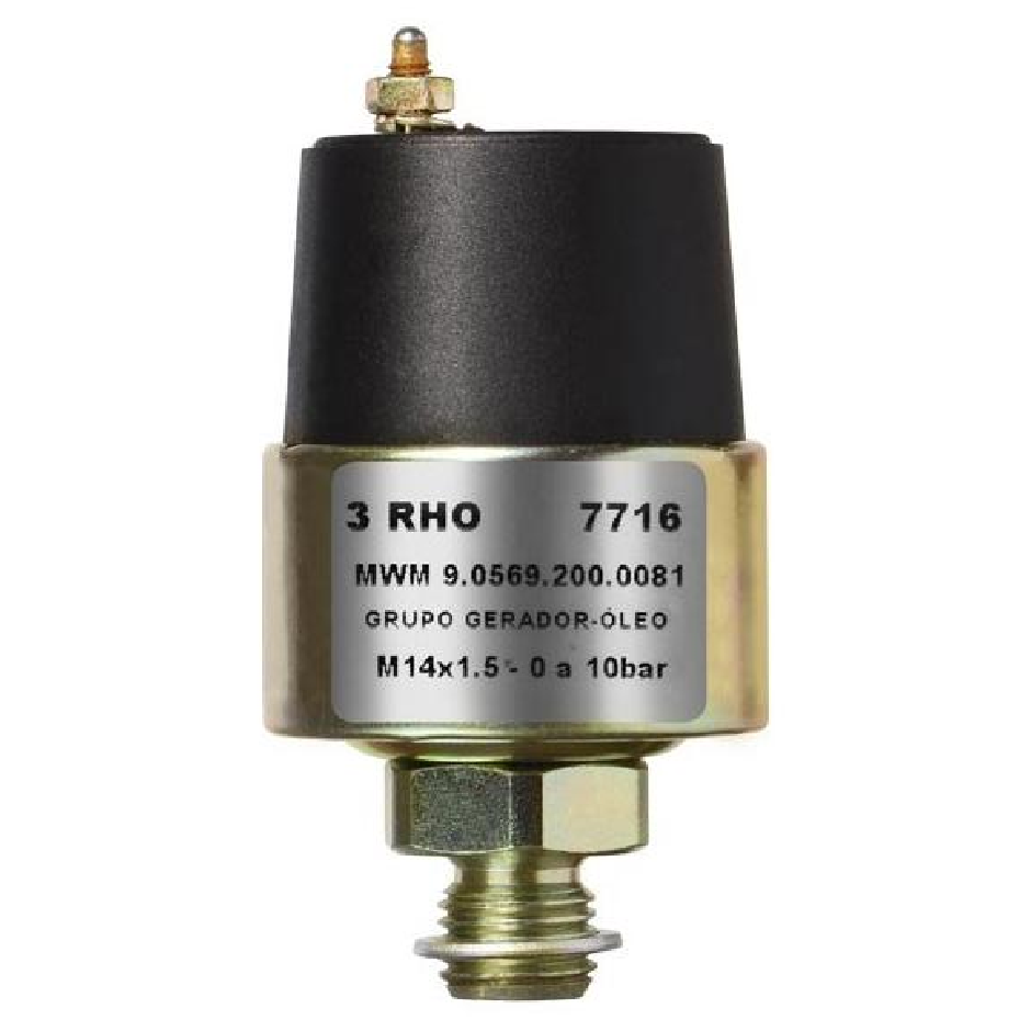 Sensor Mecânico de Pressão - 0 a 10 Bar - 3-RHO - 7716