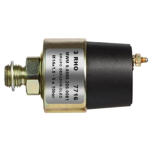 Sensor Mecânico de Pressão - 0 a 10 Bar - 3-RHO - 7716