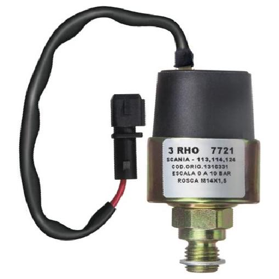 Sensor Mecânico de Pressão - 0 a 10 Bar - 3-RHO - 7721