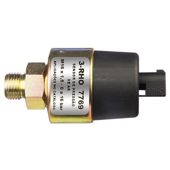 Sensor Mecânico de Pressão de Ar - 0 a 16 Bar - 3-RHO - 7769