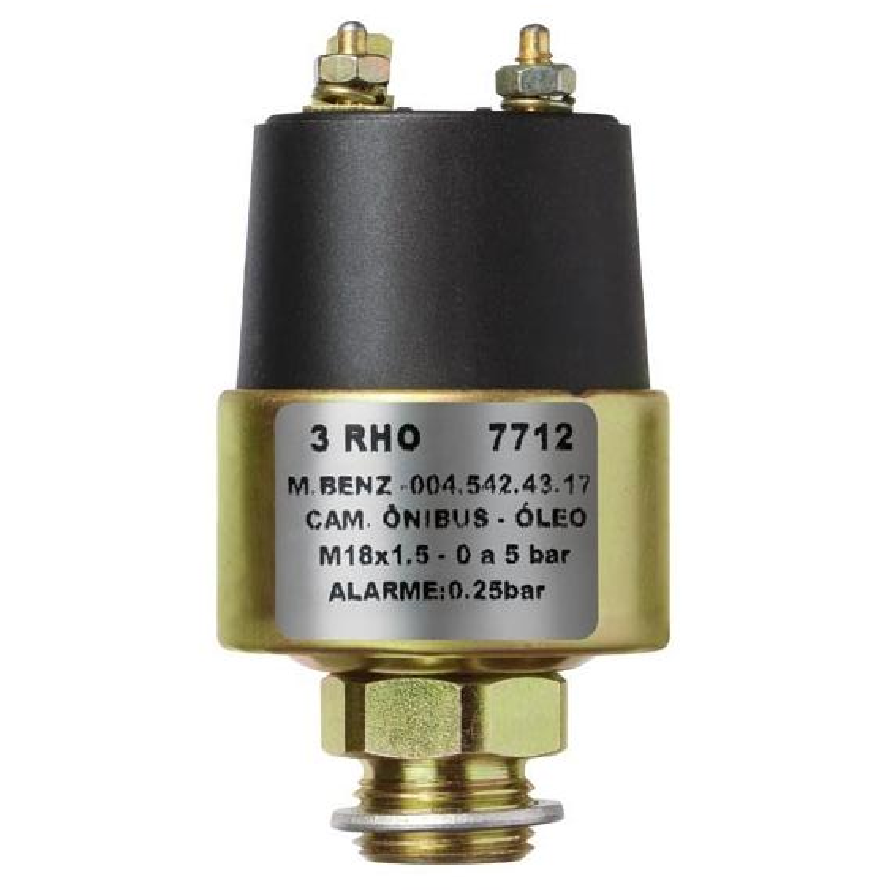 Sensor Mecânico de Pressão do Óleo - 0 a 5 Bar - 3-RHO - 7712
