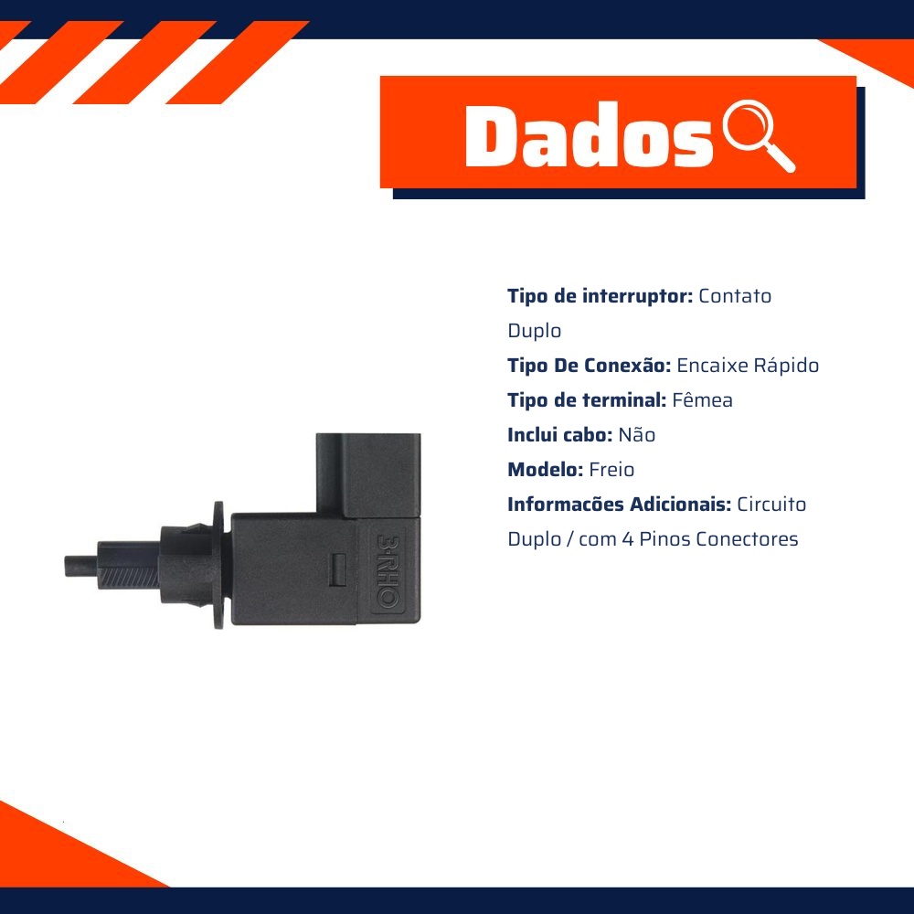 Interruptor de Luz de Freio - 3-RHO - 436