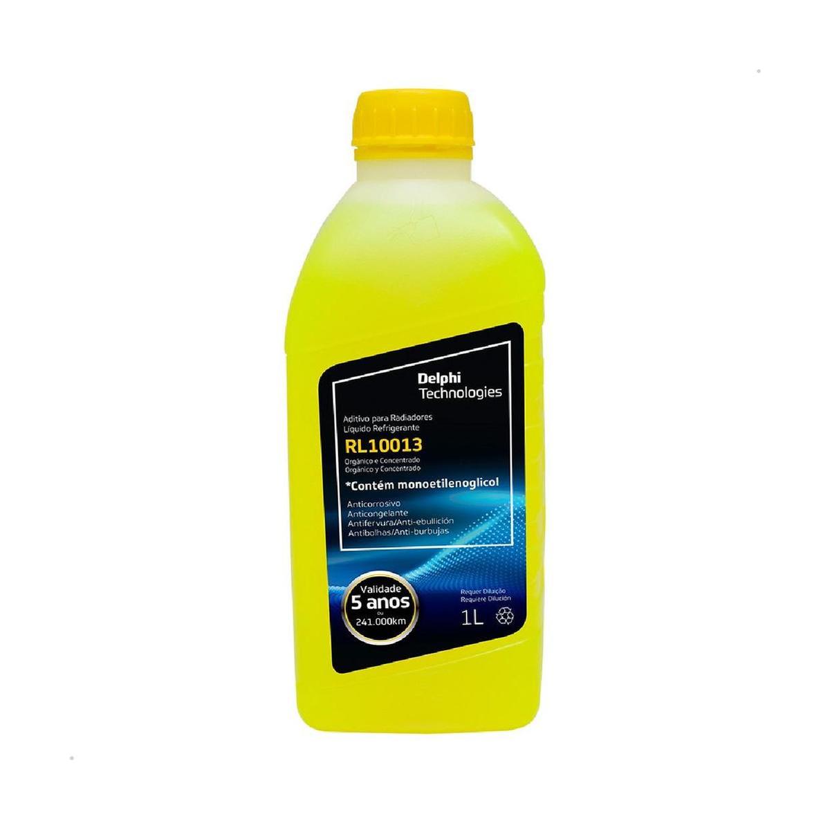 Aditivo para Radiador Concentrado Amarelo Orgânico 1 Litro - Delphi - RL10013
