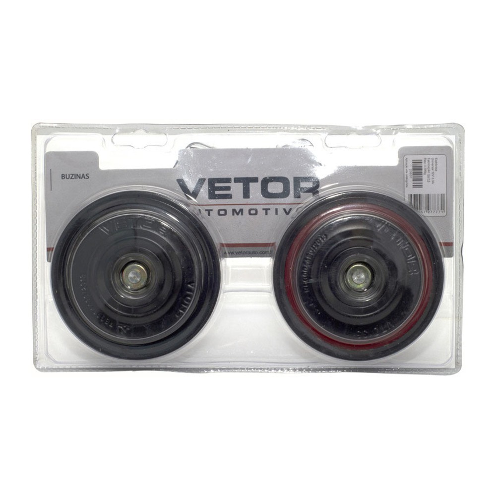Buzina 92mm 12V - Vetor - Vt135Bl