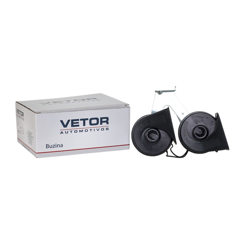 Buzina Caracol 12V para Ford Edge e Fiesta - Vetor - Vt205
