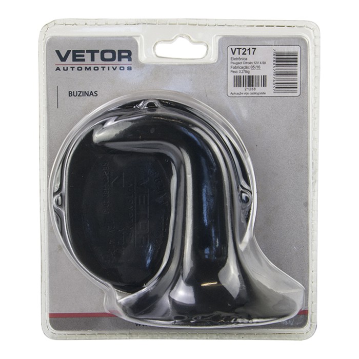 Buzina Caracol 12V - Vetor - Vt217