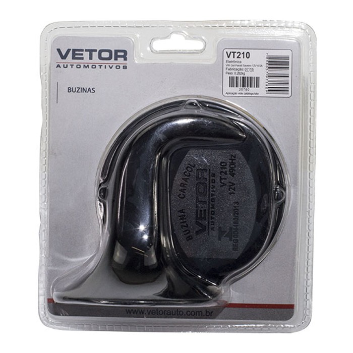 Buzina Caracol 12V - Vetor - Vt210