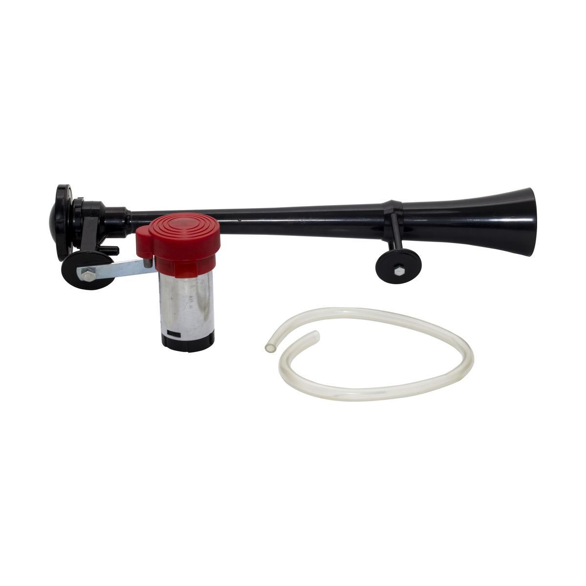 Buzina Grande para Carro Preta 12V - Vetor - Vt301P